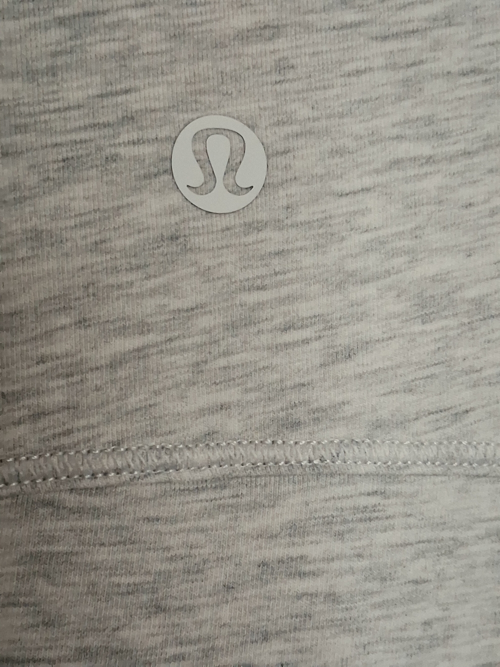 Lululemon Size 10 Light Heather Gray Pima Cotton Asymmetrical Tank Top Sleeveles - Picture 4 of 9